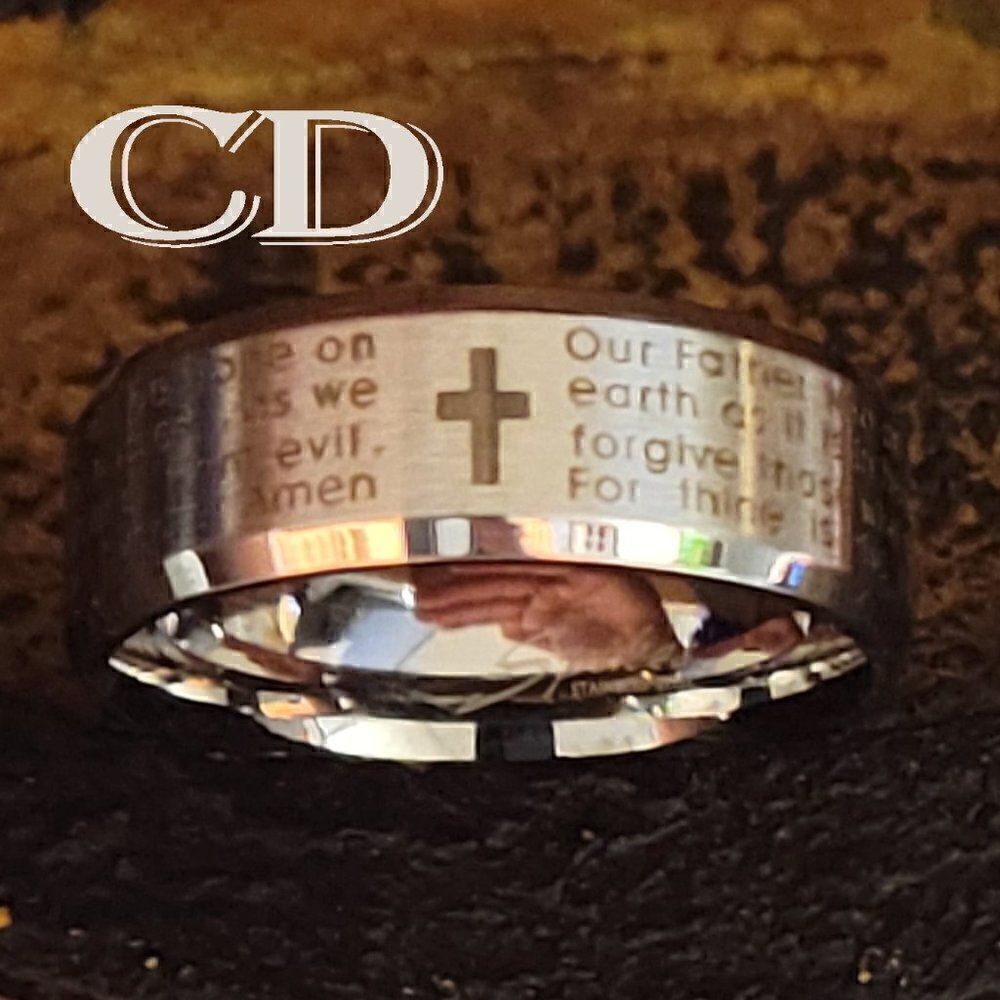 Men's Christian The Lords Prayer Promise Ring